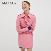 MAX&Co.春夏 双排扣风衣外套7021013003002