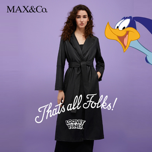 羊皮大衣8471014102maxco Tunes MAX&Co.2024春夏女装 Looney