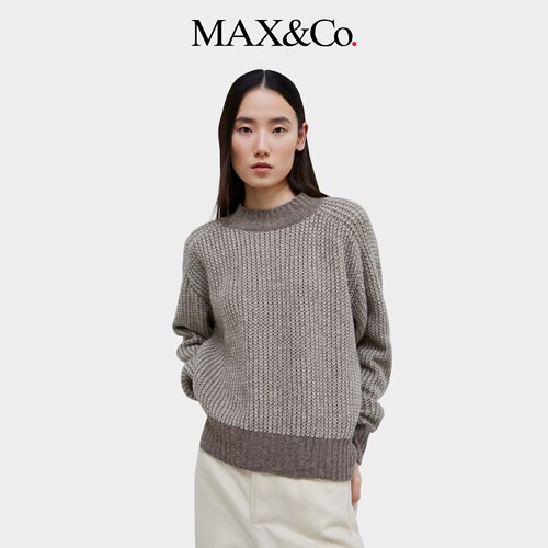 MAX&Co.女装羊毛混纺毛衣套头针织衫6366134402