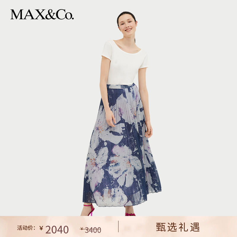 2024春夏百褶中长半身裙