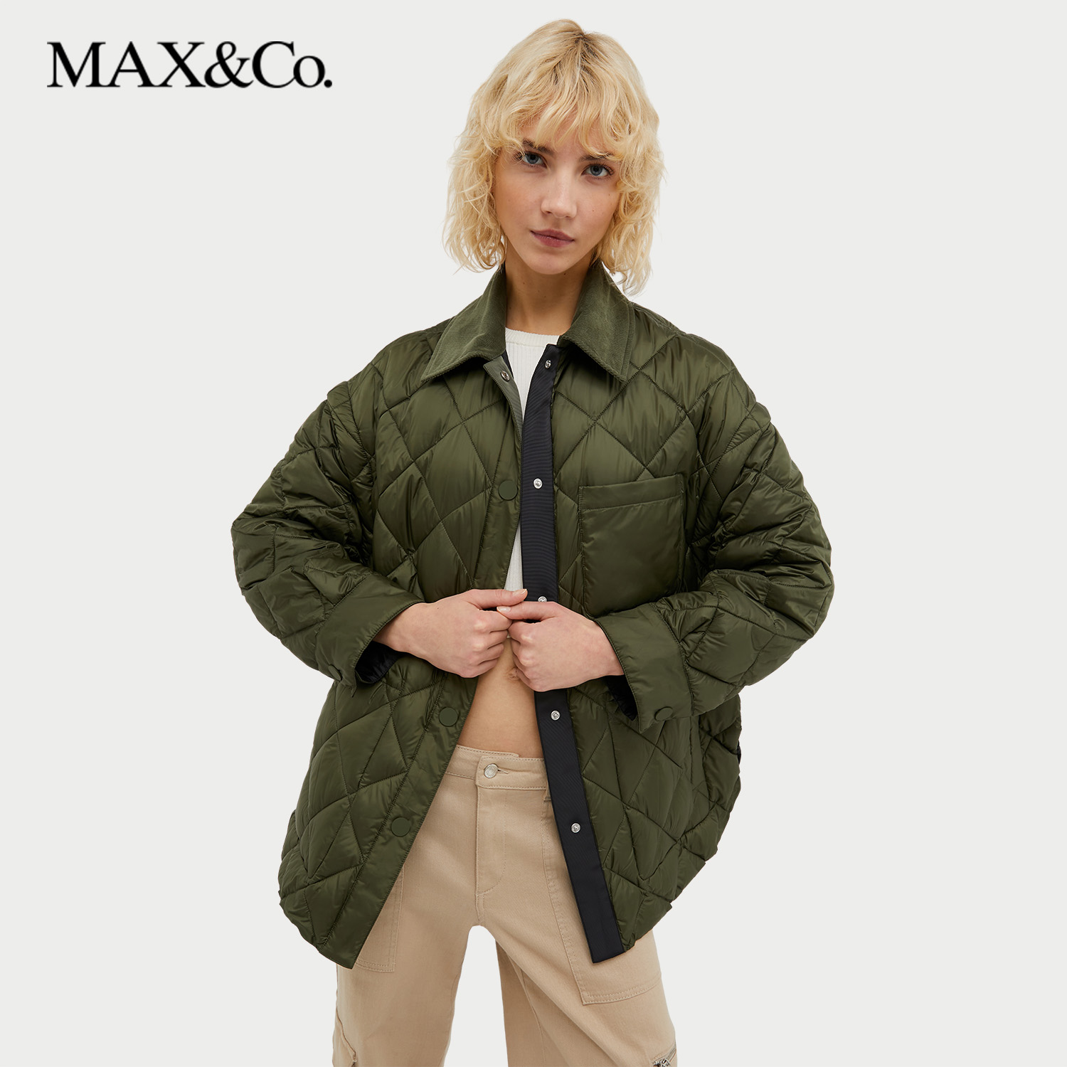 【甄选惠享】MAX&Co.秋冬双色双面穿夹克6486014102