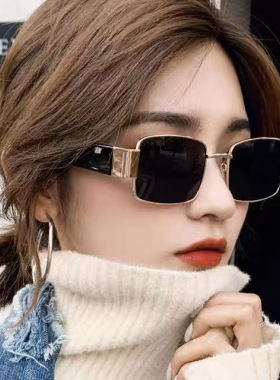 日系cherrykoko潮款蹦迪眼镜欧美复古嘻哈太阳镜方形墨镜女ins