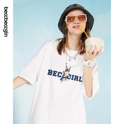 BECCBECCGIRL短袖港风宽松T常规
