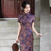 直播福利专拍 芳姐 旗袍改良日常连衣裙