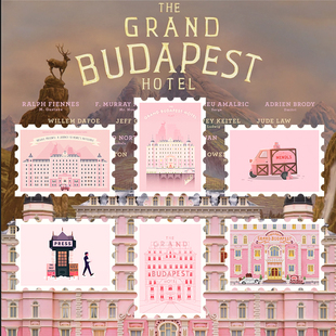 布达佩斯大饭店电影冰箱贴亚克力磁铁创意装 饰周边磁吸自制原创