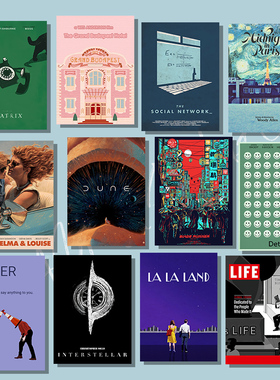 电影海报插画冰箱贴磁贴装饰周边创意原创自制亚克力礼物磁吸