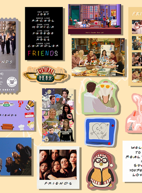 老友记美剧海报冰箱贴电影磁贴装饰周边创意原创亚克力礼物