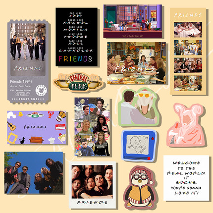 老友记美剧海报冰箱贴电影磁贴装饰周边创意原创亚克力礼物