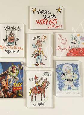 玩具总动员冰箱贴电影磁贴装饰周边创意原创自制亚克力礼物收藏