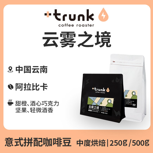 中烘云雾之境滇果意式拼配咖啡豆