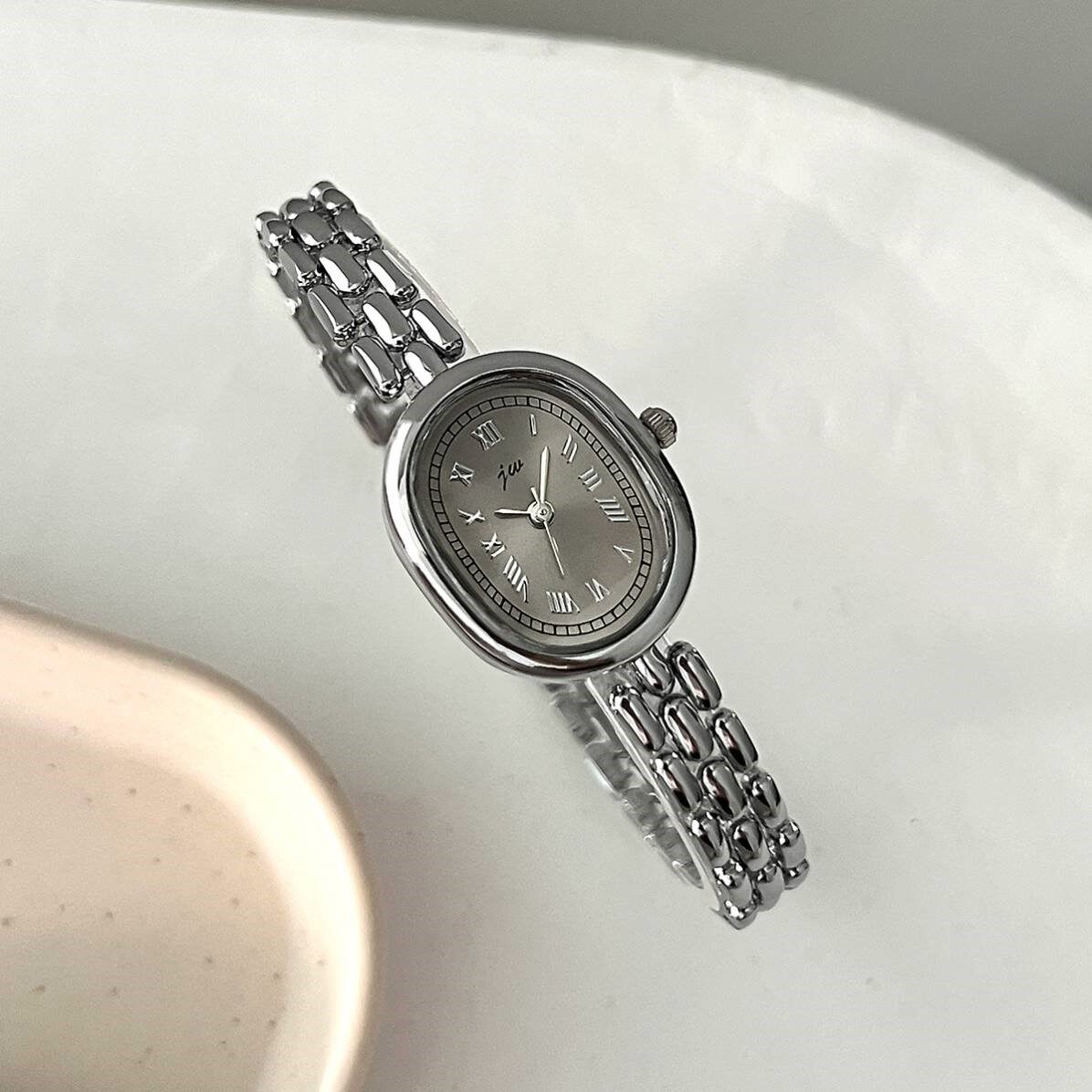 手表女款女士2026年新款ins风初高中学生公务员静音机械考试专用