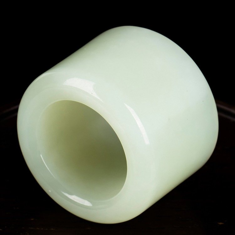 玉石仿新疆和田玉板指玉扳指男女款玉戒指环羊脂白玉扳指