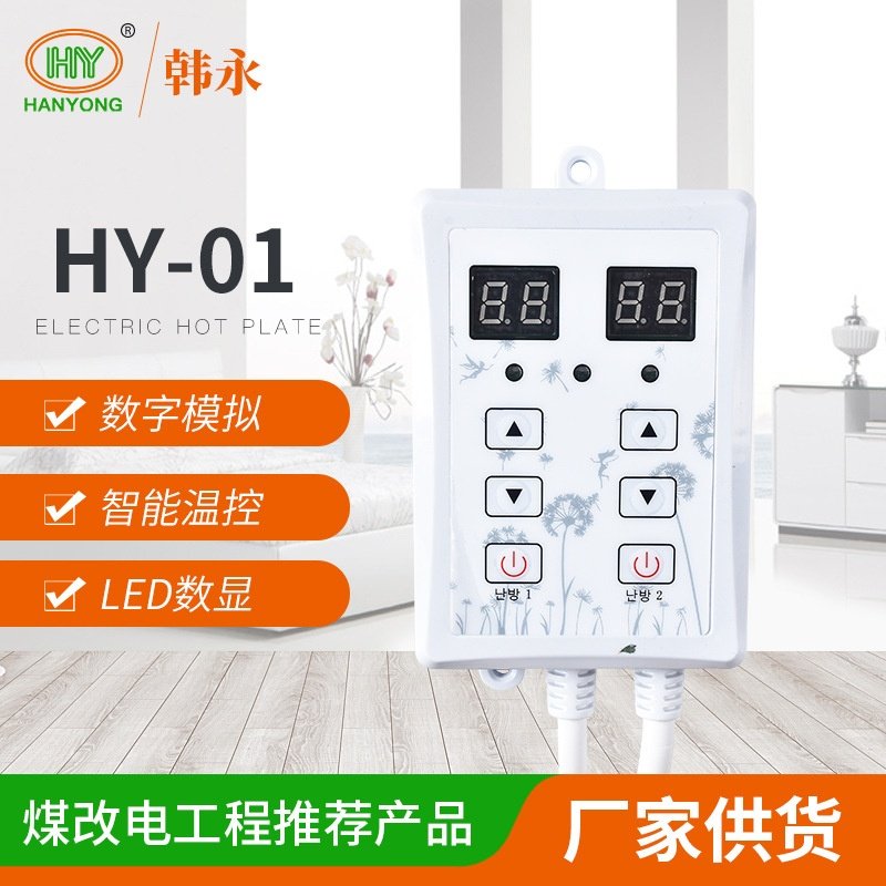 电热膜电热炕开关 销售hy-01电热板温控器 可定时双控温控器