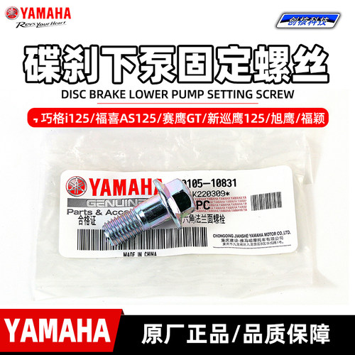 雅马哈巧格i125碟刹下泵固定螺丝