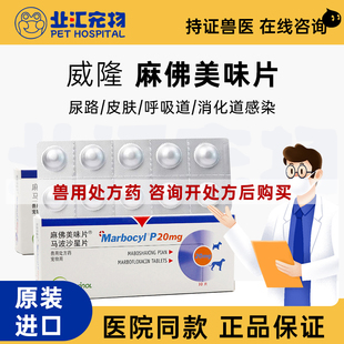 法国威隆麻佛美味片猫咪马波沙星狗狗麻佛微素片犬猫皮肤病猫咪