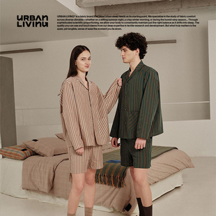 天丝棉桑蚕丝家居服 URBAN 套装 短裤 可外穿两件套 LIVING棉绸长袖