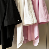 原 上衣 客供纯棉面料折叠领宽松显瘦衬衫 ENFOLD 日本设计师品牌