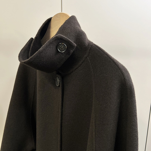 日本客供人字纹毛呢质感羊毛混纺长款 大衣外套 BEAUTY&YO 日单