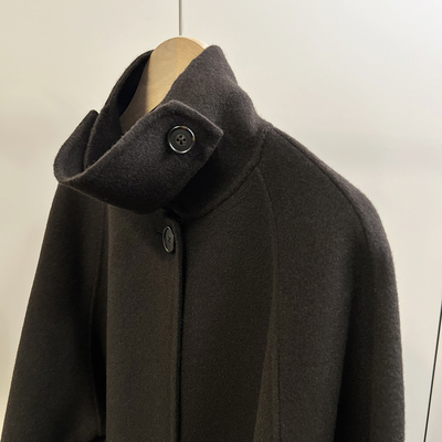 日单 BEAUTY&YO*TH 日本客供人字纹毛呢质感羊毛混纺长款大衣外套