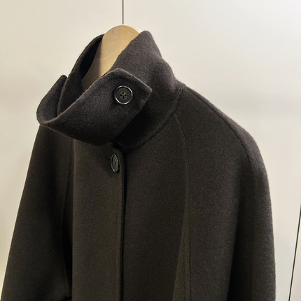 日单 BEAUTY&YO*TH 日本客供人字纹毛呢质感羊毛混纺长款大衣外套