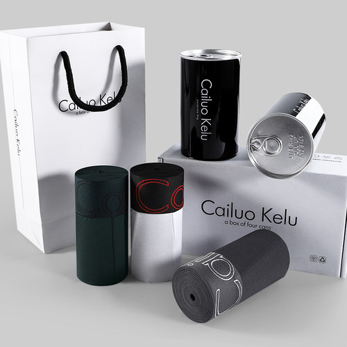 罐装男士纯棉抑菌平角内裤