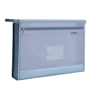 学科科目分类文件袋拉链双层大容量小学生用作业袋透明网纱A4资料袋语文分科书袋试卷收纳袋学生装卷子的袋子