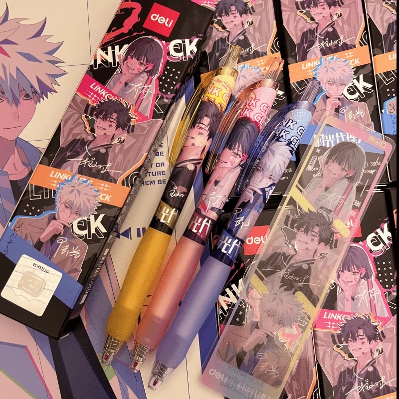 得力时光代理人联名文具笔记本本子谷子高颜值官方旗舰店程小时乔苓陆光周边二次元正品镭射票官谷生日礼物