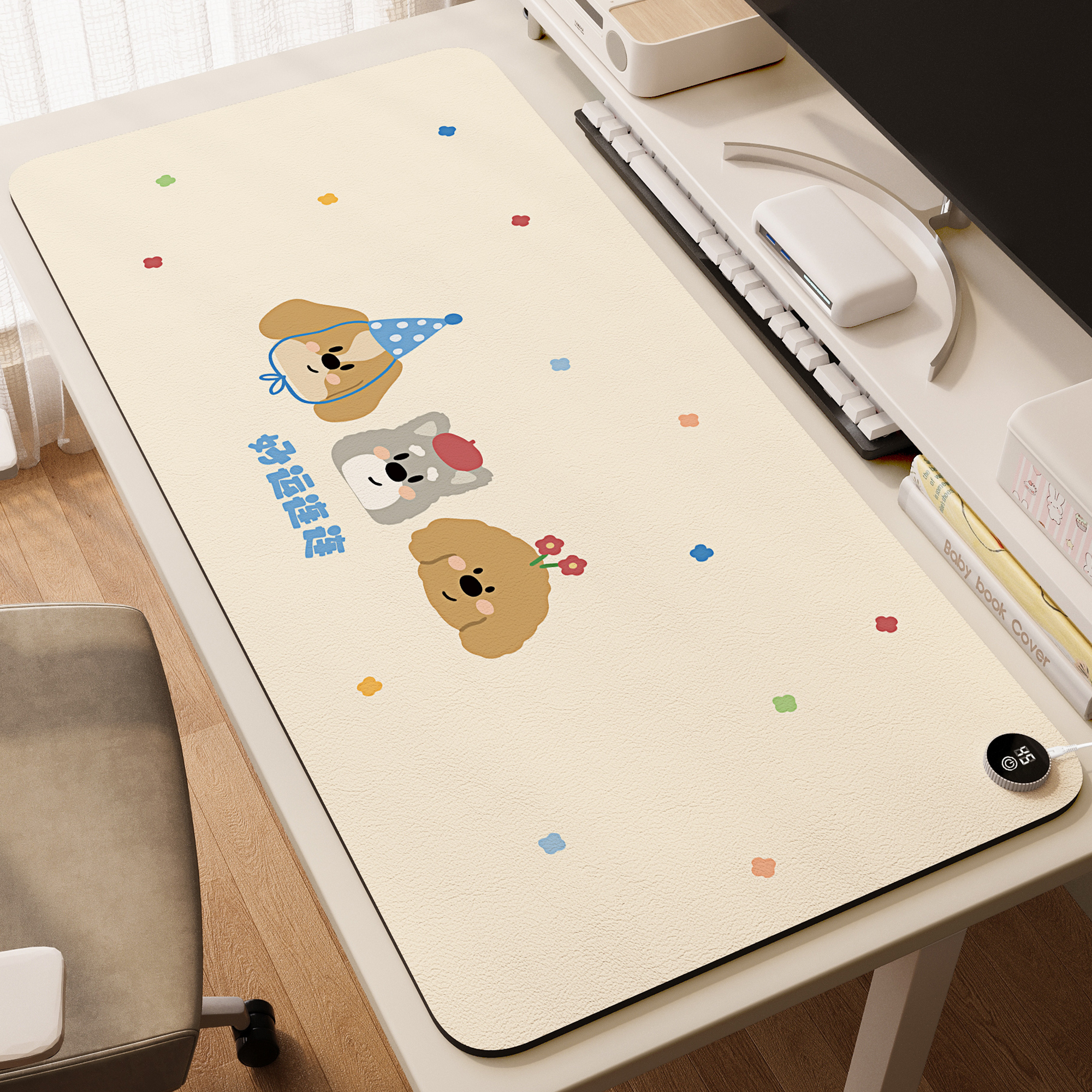 加热鼠标垫办公室书桌暖手垫学生