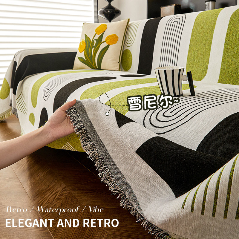 2026新款雪尼尔沙发巾盖布四季通用高级感一整张全包沙发套罩垫子