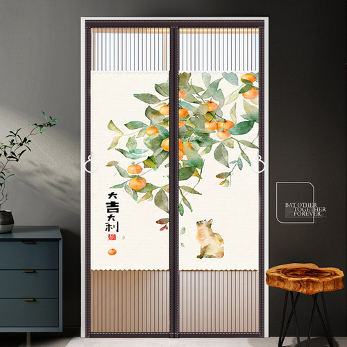 卧室房门磁吸条强力隐私防蚊门帘