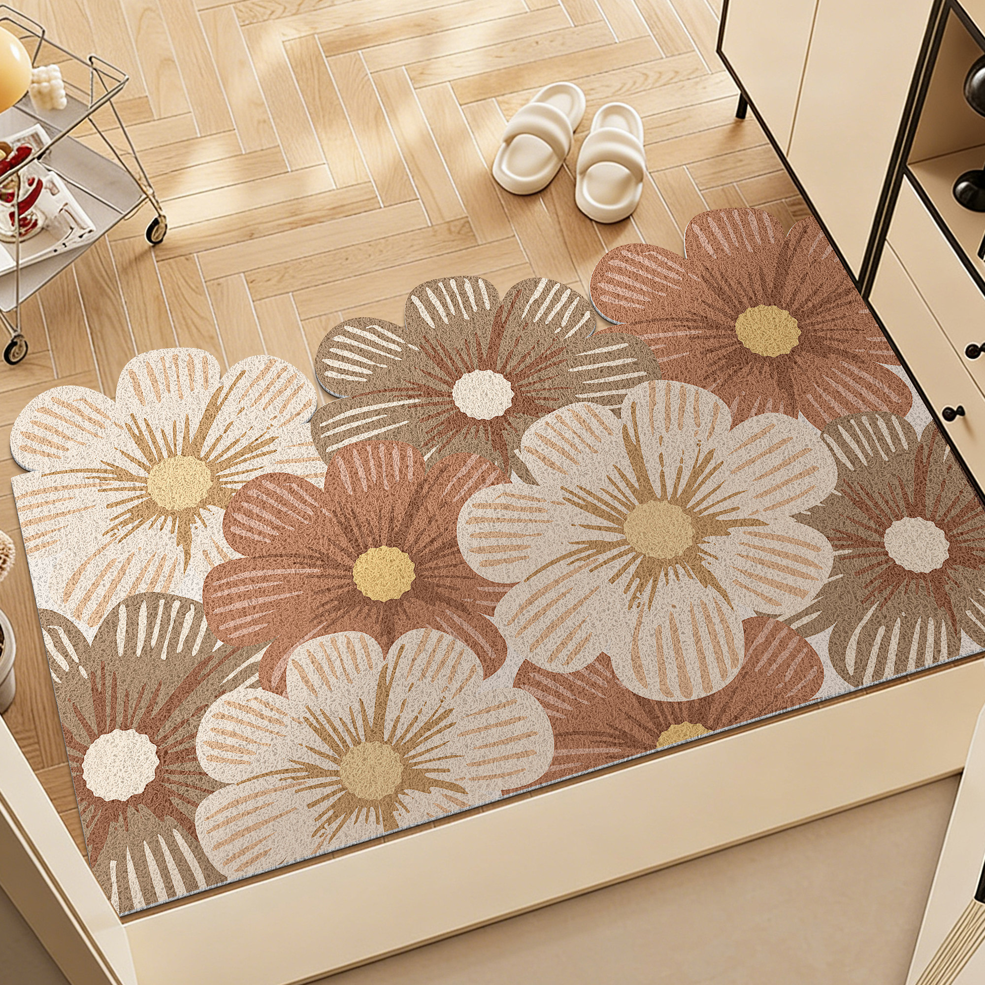 2026新款入户门地垫进门口脚垫丝圈可剪裁高级感玄关门垫耐脏防滑