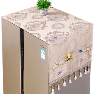 冰箱防尘罩洗衣机盖布2022新款容声单双开门防油盖巾套子带收纳