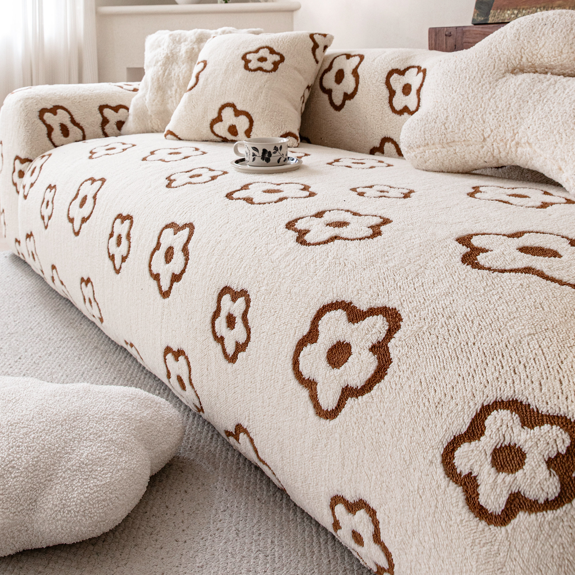 霏彩一整张全盖沙发套罩2026新款防猫抓坐垫秋冬季毛绒套沙发毯子,居家布艺,沙发套,淘宝优惠券,粉丝福利购,淘宝优惠卷