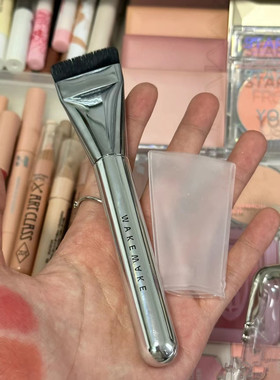 韩国wakemake平头粉底刷面膜刷超薄一字无暇裸肌遮瑕刷沧州平替