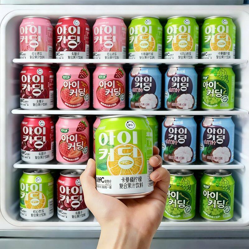 韩系果汁葡萄味238ml*10瓶整箱