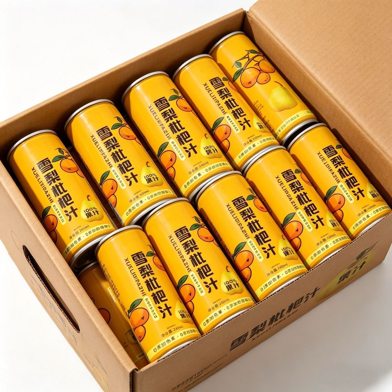 真材实料雪梨枇杷汁240ml畅饮