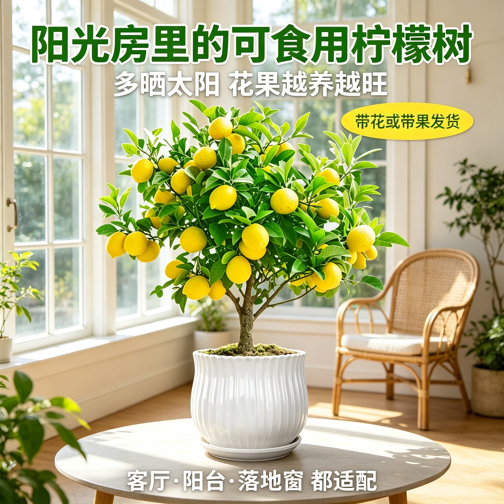 香水柠檬盆栽阳台可食用好养易活图片