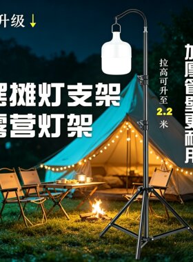 摆摊夜市折叠伸缩LED灯架