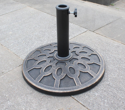 户外太阳伞座圆形广告中柱伞旗杆底座遮阳伞墩水箱大理石室外支撑 - 封面