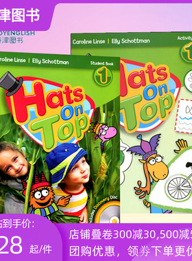 英国原版进口麦克米伦hats  on top 123级别学生书套装幼儿启蒙英语培训教材hatsontop 托班小中幼儿园英文课本3-6岁英语入门启蒙