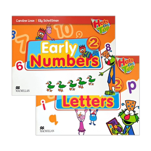 英国原版进口麦克米伦幼儿启蒙英语培训教材 hats on top 2级别配套numbers letters 数字书 字母书 3-6岁宝宝入门零基础启蒙童书
