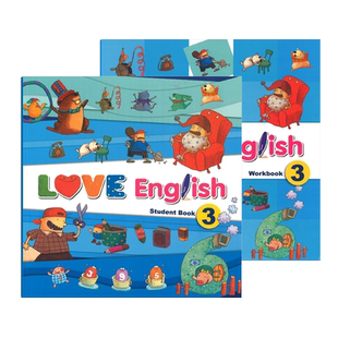 现货原装 love English 3级别 台湾东西图书幼儿英语培训教材中班上点读版3-6岁初学入门启蒙幼儿亲子互动0基础自学真人视频教学