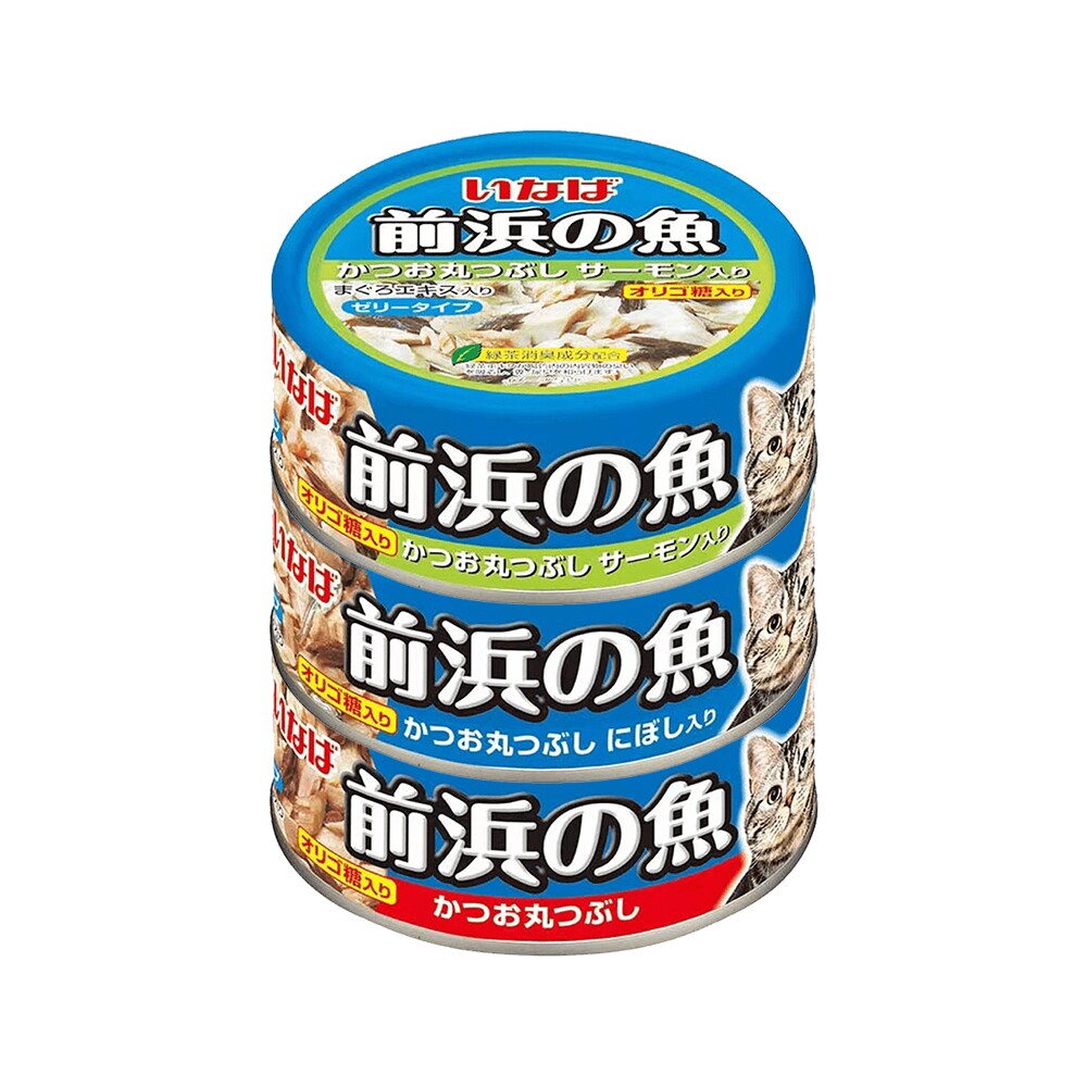 伊纳宝前浜之鱼猫咪金枪鱼三文鱼零食猫罐头