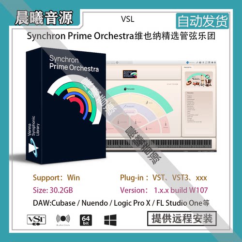VSL Synchron Prime Orchestra维也纳同步精选管弦乐团音色全套