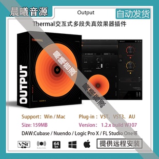 Output Thermal v1.2.1交互式多段失真效果器AU VST插件