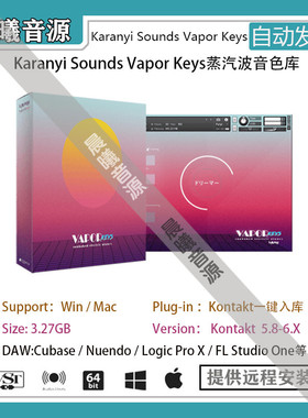 Karanyi Sounds Vapor Keys蒸汽波90年代复古合成音色PC MAC音源