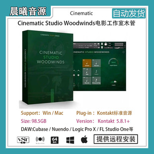 Woodwinds v1.3电影工作室木管PC Studio Cinematic MAC编曲音源