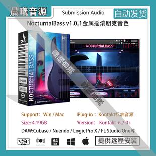 NocturnalBass v1.0.1金属摇滚朋克贝司音色库PC MAC编曲音源