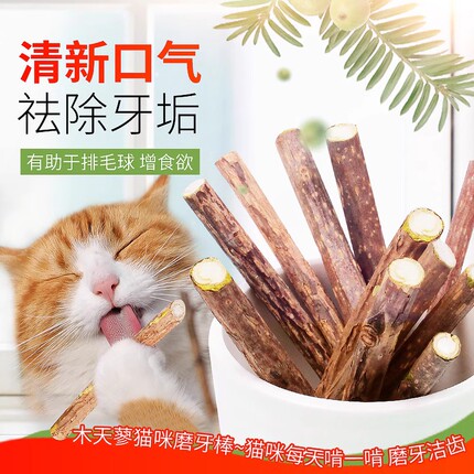 猫咪木天蓼磨牙棒猫薄荷成幼猫自嗨解闷冻干逗猫棒棒糖猫草猫零食