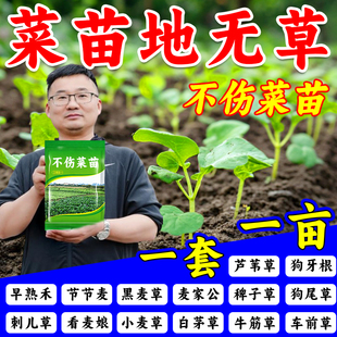 菜地菜苗后专用打草剂强效封闭式老牌子封杀双效不伤苗除叶套装
